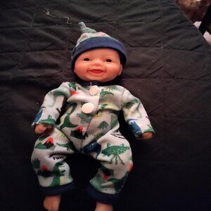 🆕7 Inch Full Body Silicone Black Baby Doll Boy Dave Mini Newborn Baby Dolls